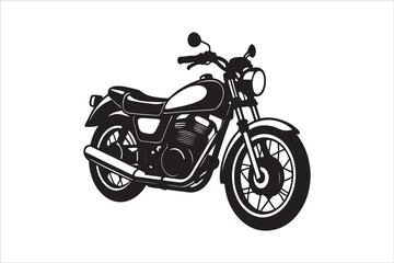 Fototapeta premium Motorcycle Silhouette Victor Art Created with AI Technology 