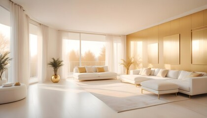 Photo interior modern design room 3d illustration