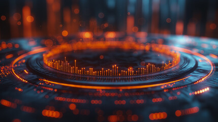 The Financial Growth Chart, designed set against a fantastic background, effectively illustrates the business’s growth trajectory, showcasing rising levels as indicators of progress.