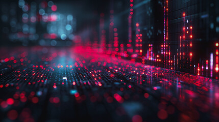 A fantastic abstract background, the Financial graph