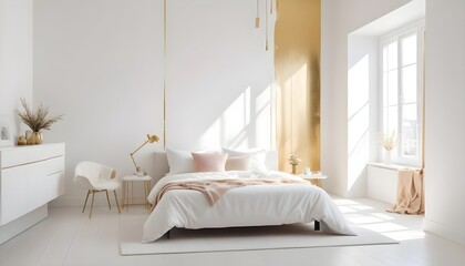 Photo interior modern design room 3d illustration