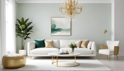 Obraz premium Photo interior modern design room 3d illustration