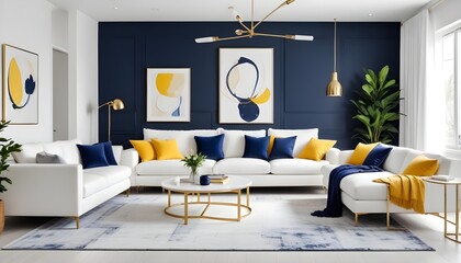 Photo interior modern design room 3d illustration