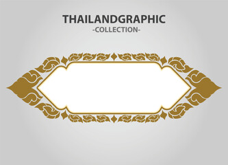 Vector element ethnic decorative ornament ethnic thai illustration