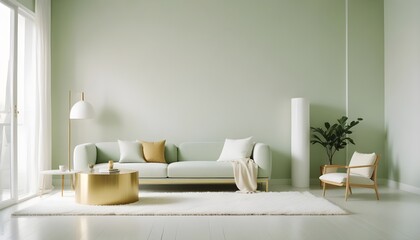 Photo interior modern design room 3d illustration