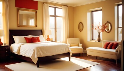 Photo interior modern design room 3d illustration