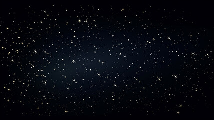 Obraz premium Panoramic view of the night starry sky