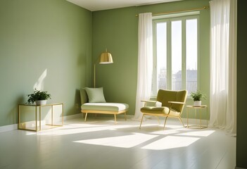 Photo interior modern design room 3d illustration