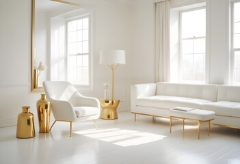 Photo interior modern design room 3d illustration