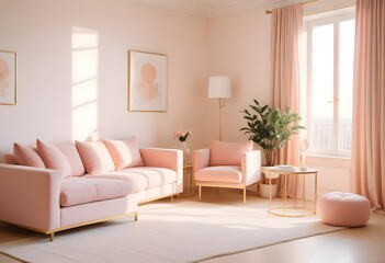 Photo interior modern design room 3d illustration