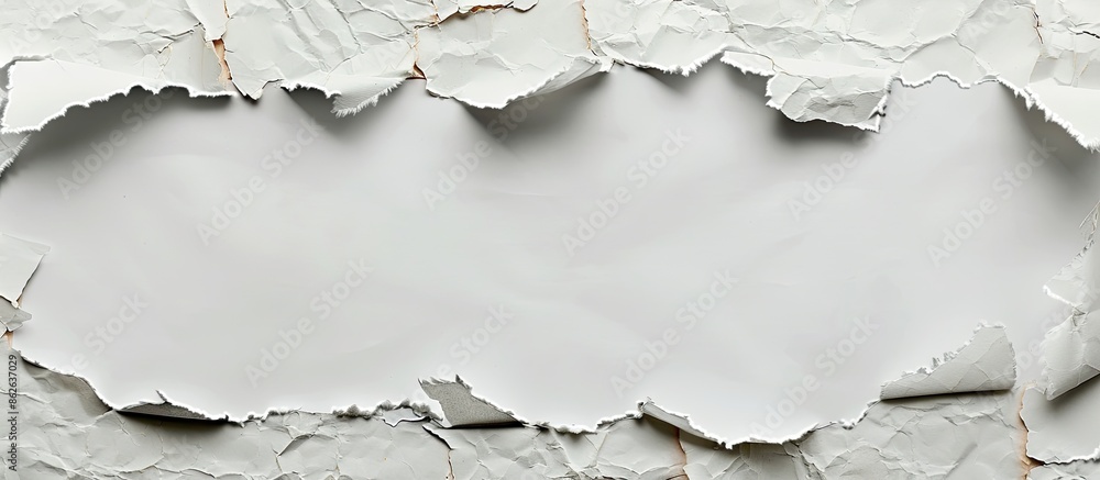 Aufkleber Torn paper with a blank area for you to add your own message in the copy space image.