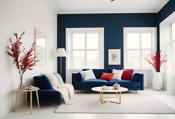 Photo interior modern design room 3d illustration