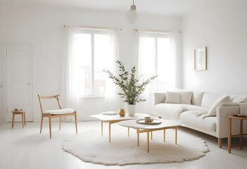 Fototapeta premium Photo interior modern design room 3d illustration