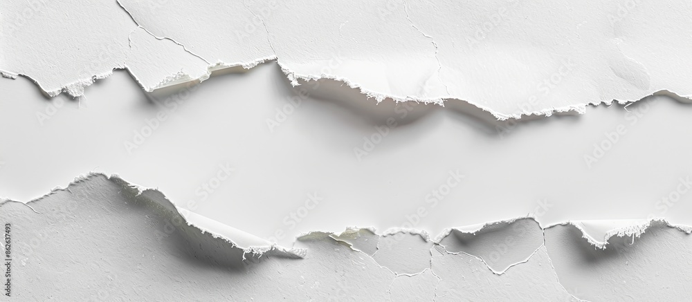 Poster paper ripped with blank space for your copy space image.