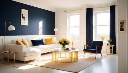 Fototapeta premium Photo interior modern design room 3d illustration