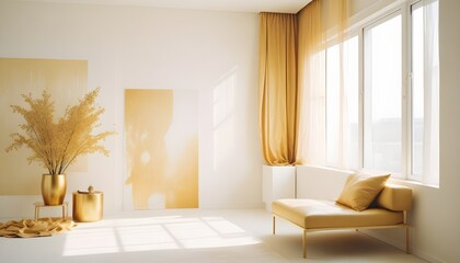 Photo interior modern design room 3d illustration