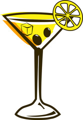 Cocktail glass icon