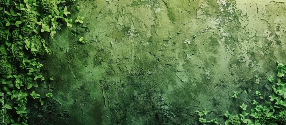 Aufkleber background with a textured wall provides copy space image.
