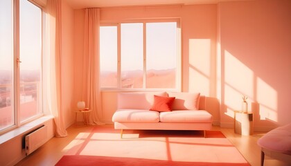 Photo interior modern design room 3d illustration