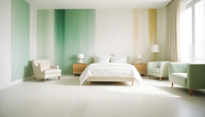 Photo interior modern design room 3d illustration