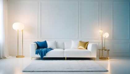 Photo interior modern design room 3d illustration