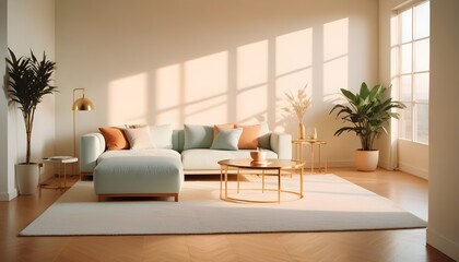 Photo interior modern design room 3d illustration