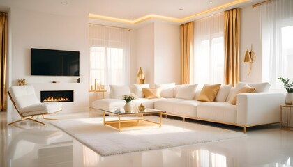 Photo interior modern design room 3d illustration