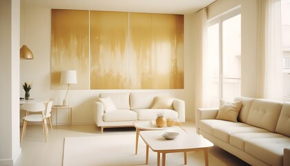 Fototapeta premium Photo interior modern design room 3d illustration