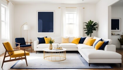 Photo interior modern design room 3d illustration