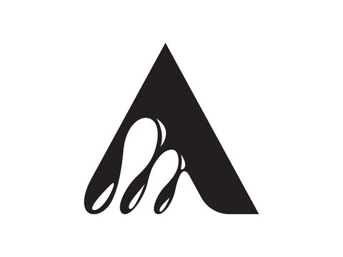 melt letter a.eps