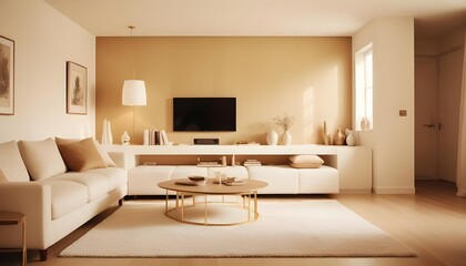 Fototapeta premium Photo interior modern design room 3d illustration