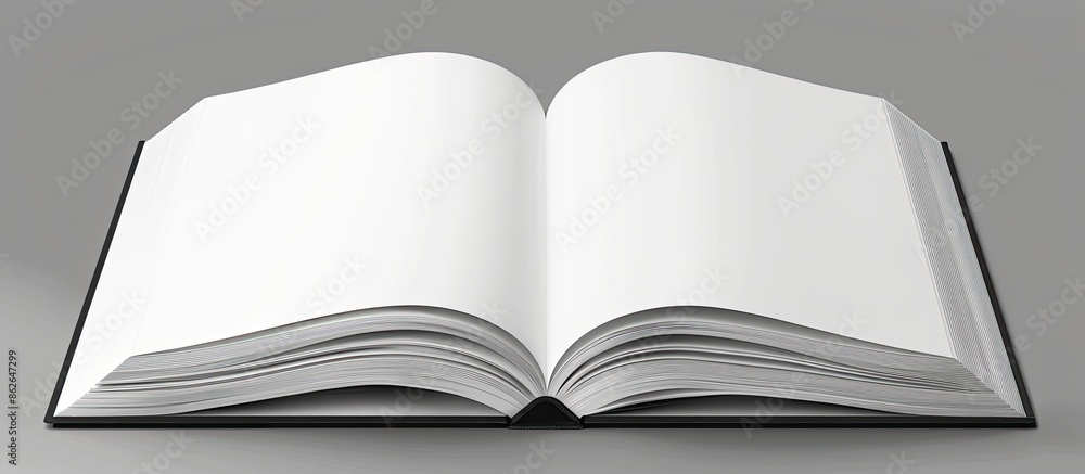 Poster office notepad book with blank white pages, suitable for adding text or drawings. perfect for a copy