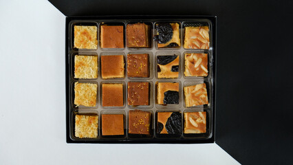 A small assorted cakes