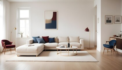 Photo interior modern design room 3d illustration