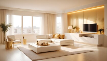 Photo interior modern design room 3d illustration