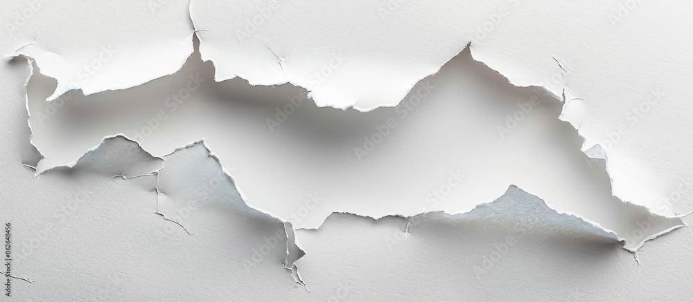 Aufkleber paper ripped with blank space for your copy space image.