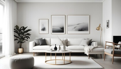 Photo interior modern design room 3d illustration