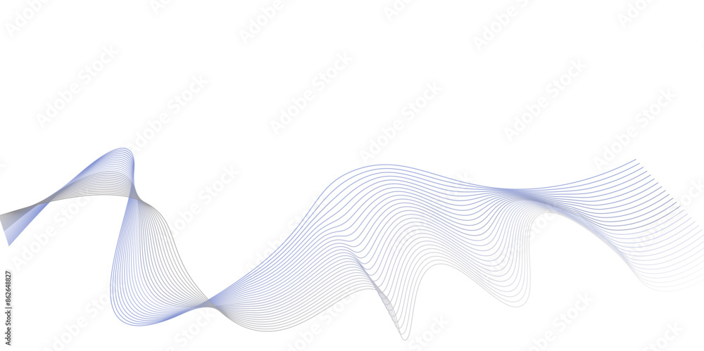 Wall mural vectors gradient colorful flowing dynamic wave lines background, abstract wallpaper background with  - Wall murals