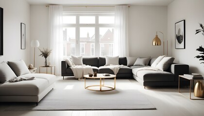 Photo interior modern design room 3d illustration