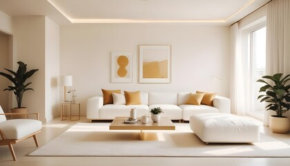 Photo interior modern design room 3d illustration