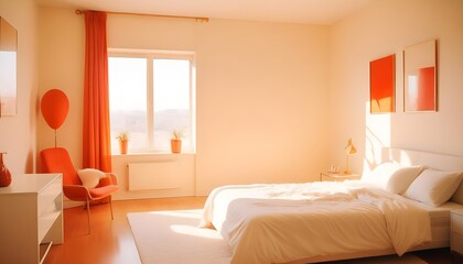 Photo interior modern design room 3d illustration