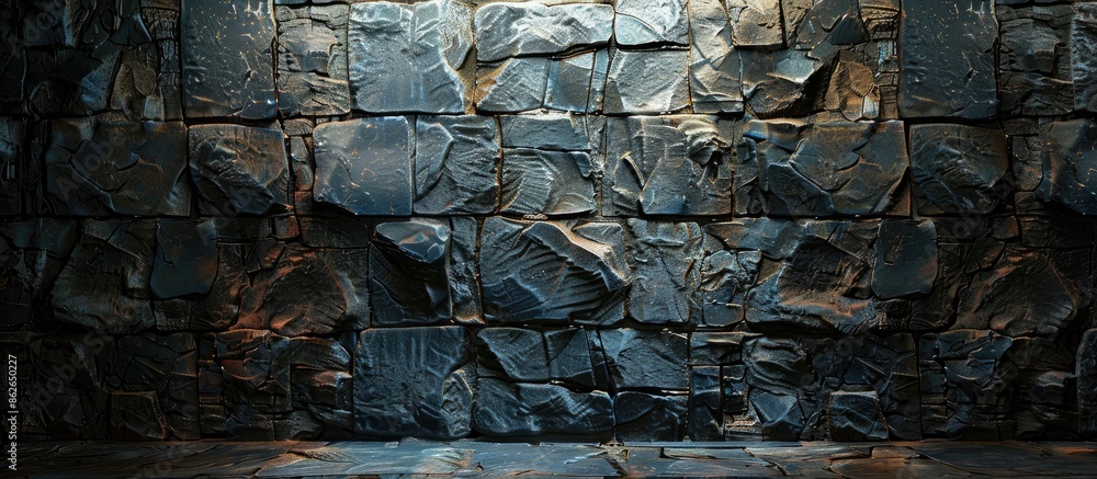 Poster background with a textured wall provides copy space image.