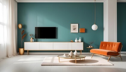 Photo interior modern design room 3d illustration
