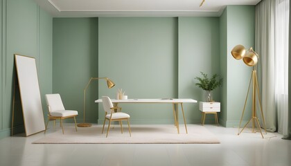 Photo interior modern design room 3d illustration