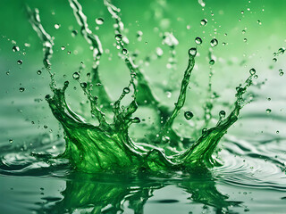 gr&uuml;ner Wassersplash