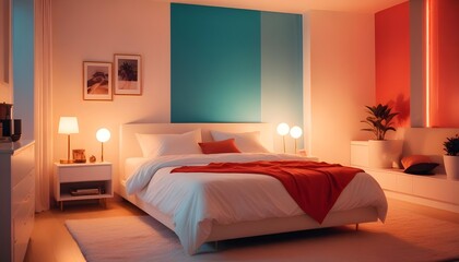 Photo interior modern design room 3d illustration