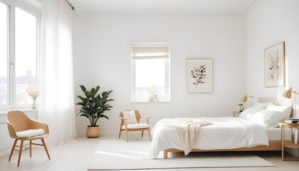 Photo interior modern design room 3d illustration