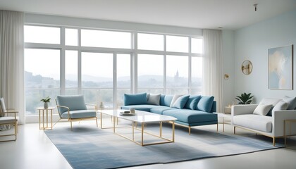 Fototapeta premium Photo interior modern design room 3d illustration