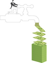 Turning On the Faucet paper currency