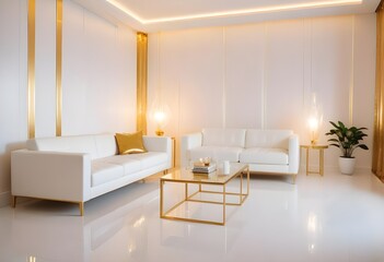 Photo interior modern design room 3d illustration